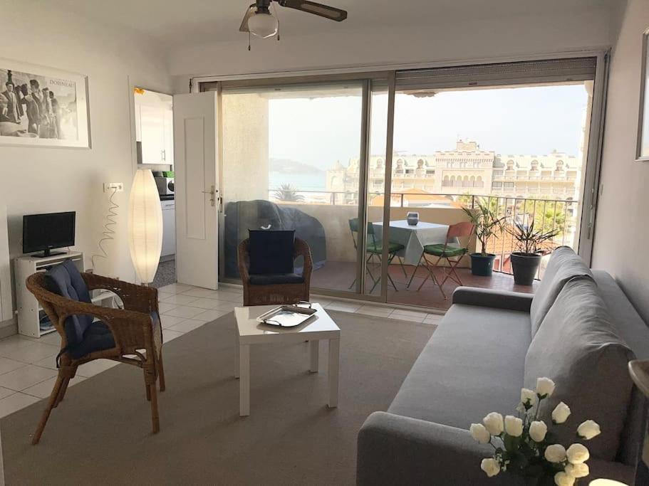 Hendaye Plage Charmant Studio 2Pers Avec Grande Terrasse Vue Mer Kültér fotó