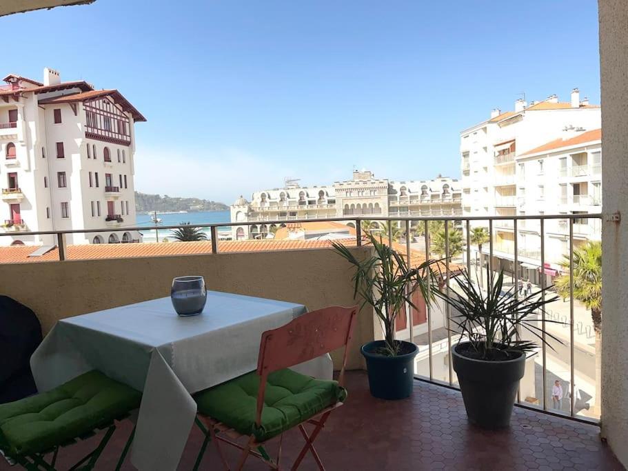Hendaye Plage Charmant Studio 2Pers Avec Grande Terrasse Vue Mer Kültér fotó