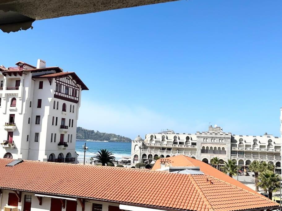 Hendaye Plage Charmant Studio 2Pers Avec Grande Terrasse Vue Mer Kültér fotó