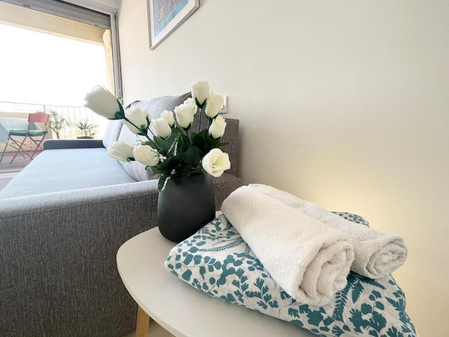 Hendaye Plage Charmant Studio 2Pers Avec Grande Terrasse Vue Mer Kültér fotó